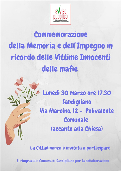 avviso pubblico Enti locali e Regioni contro mafie e corruzione